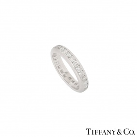 Tiffany & Co Platinum Lucida Diamond Full Eternity Ring 1.74ct